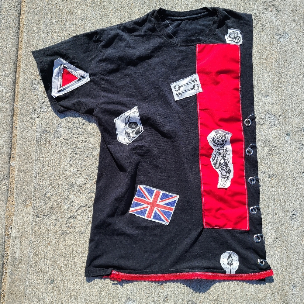 3/4 Red Hand Custom T-shirt